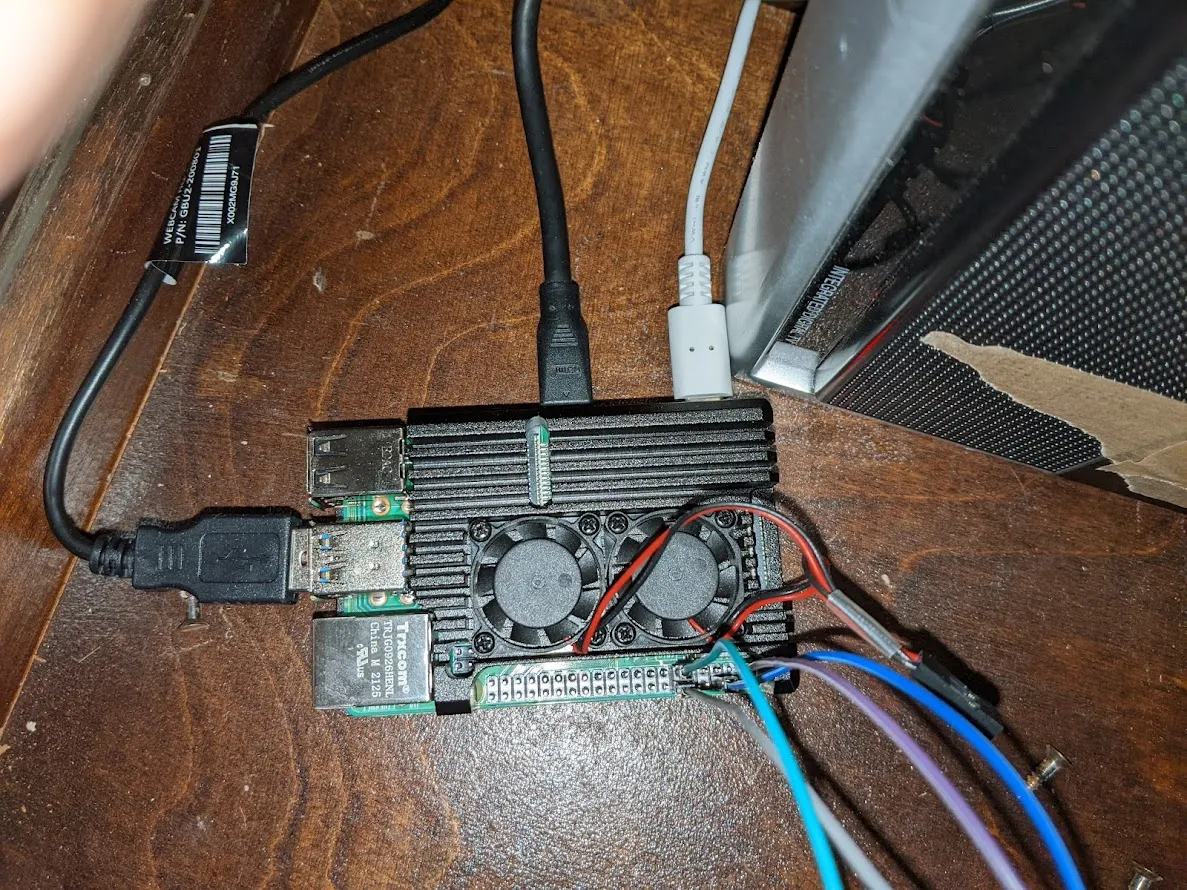 Cables attached to circuit board