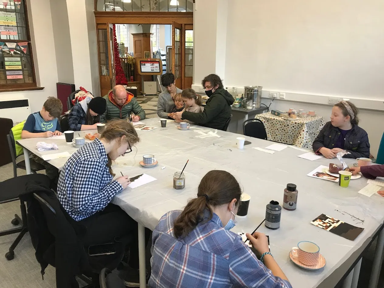 people around a table