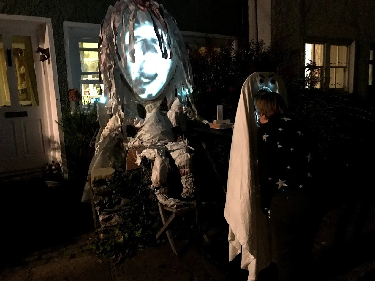 Jennie's face on the witch.