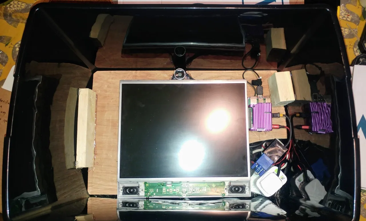 box containing electronics