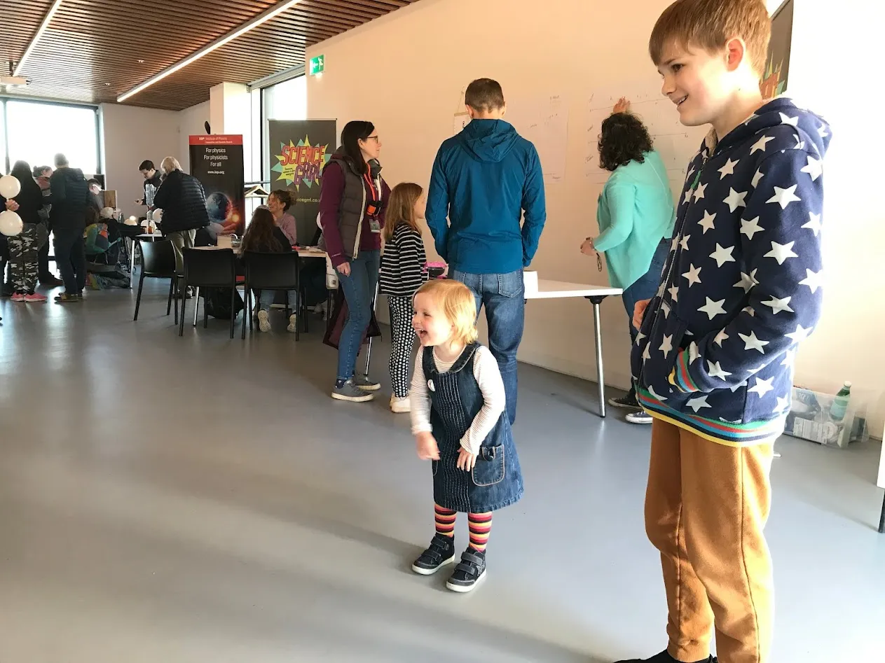 Girl and boy laughing