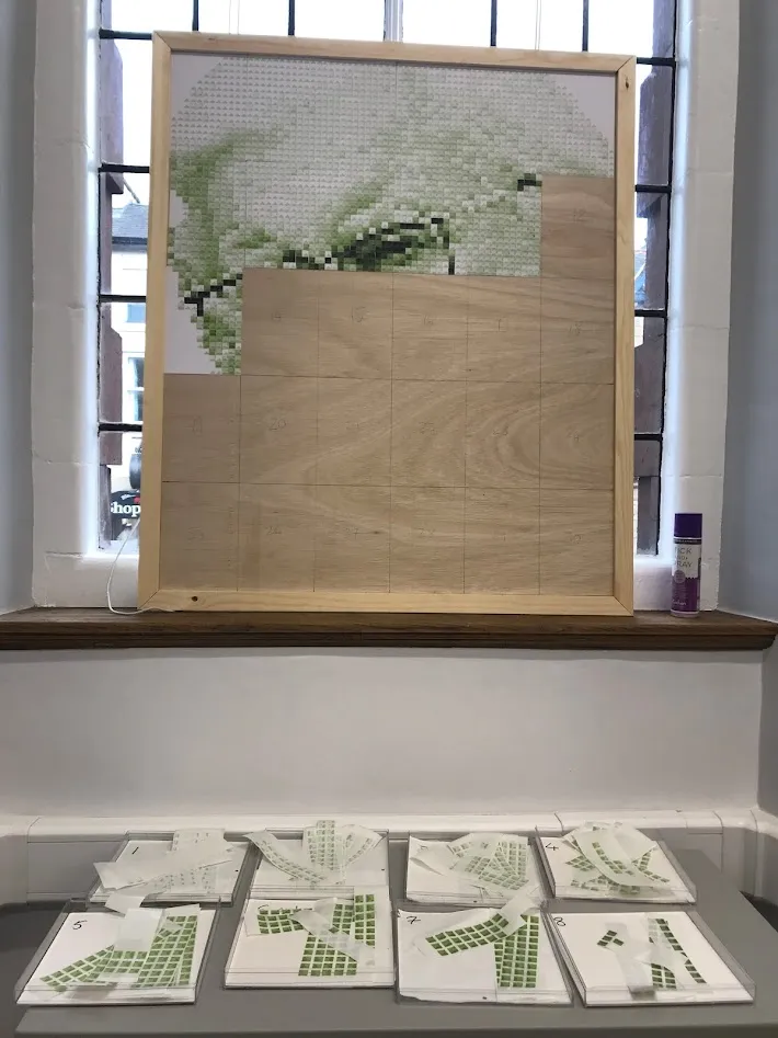 Picture half finished