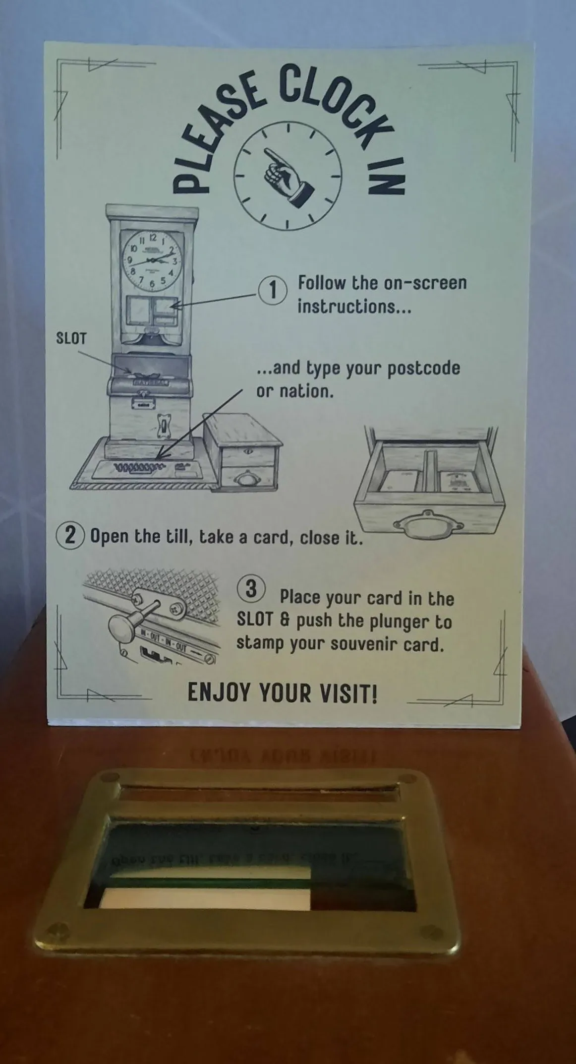 instructions close up