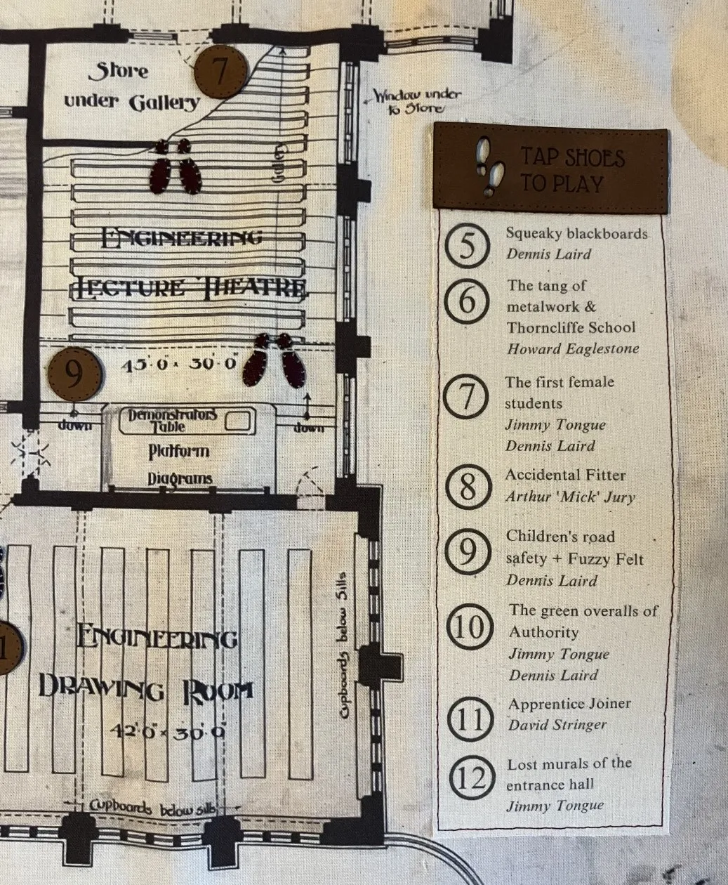 a building plan showing text on the right hand side.