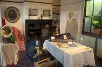 Victorian room display in museum